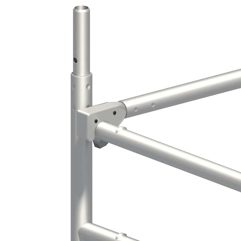 Layher FG Geländer Detail Einrastklaue