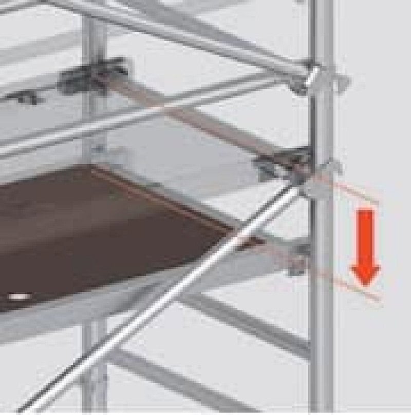 Layher FG Belgdiagonale Einbau Detail