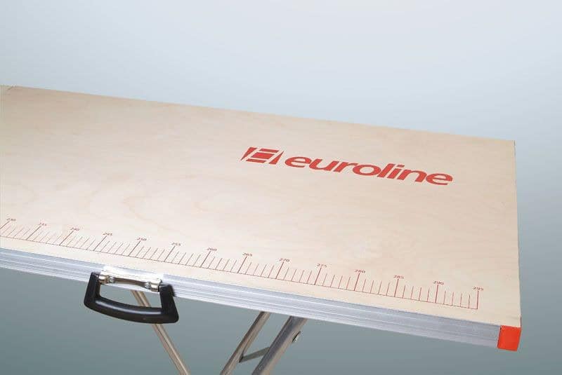 Euroline Tapeziertisch aufgedrucktes Maßband