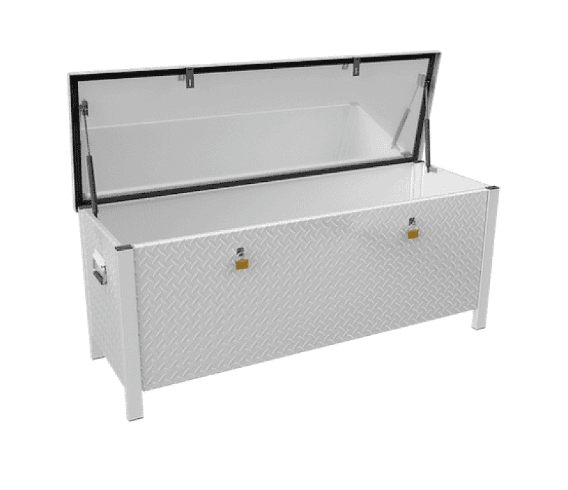 Schake Alu-Transportbox geöffnet