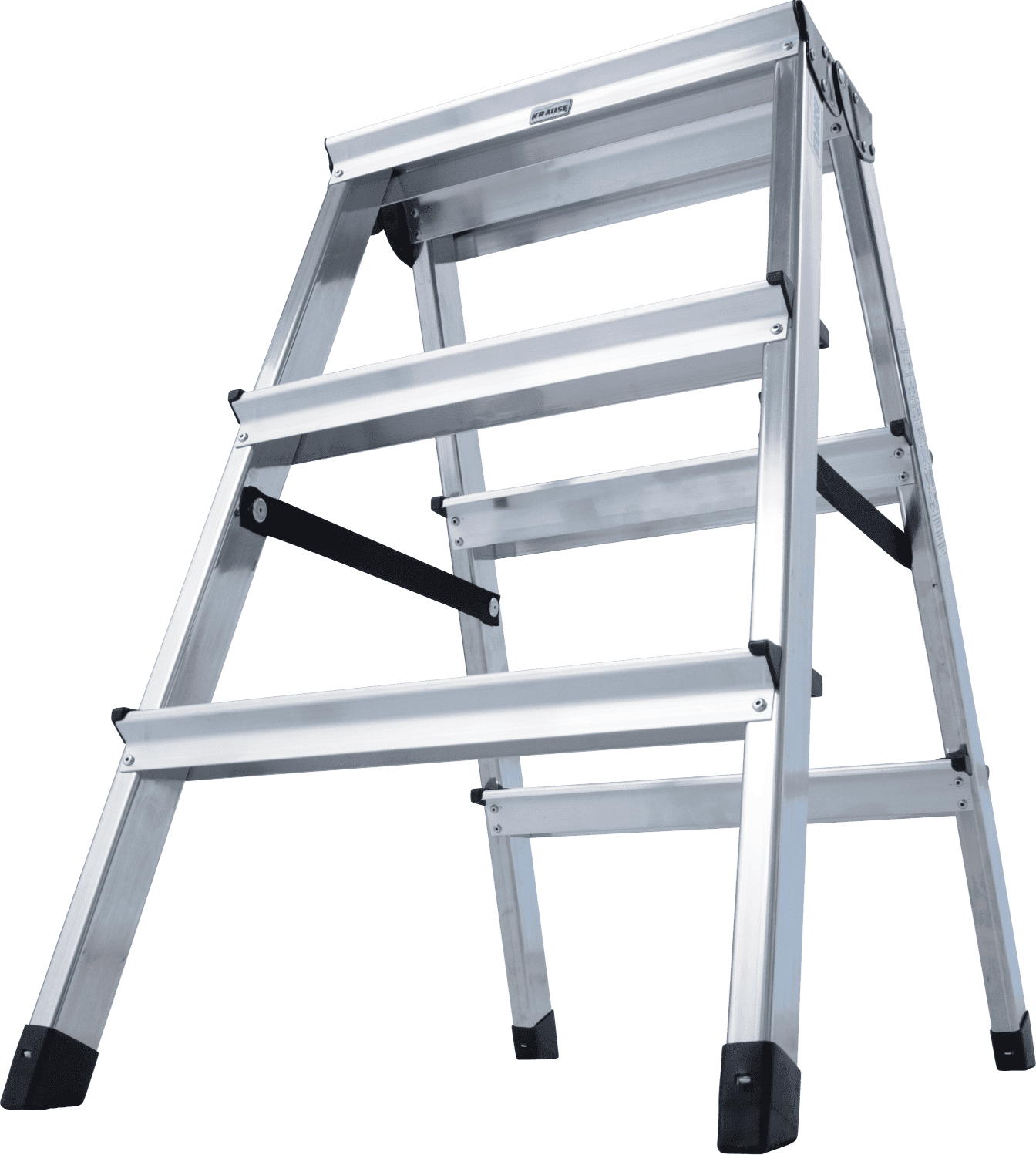 Krause Stehleiter Dopplo 2 x 3 Stufen 120328 - Ansicht unten