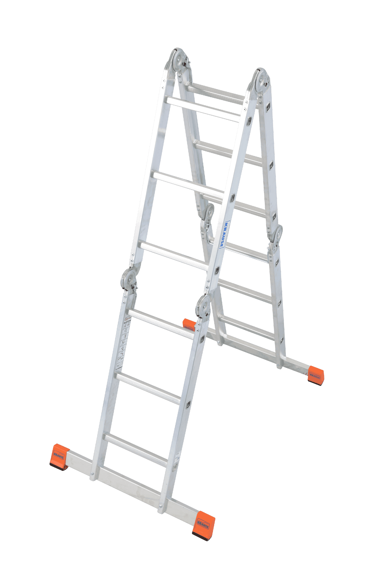 Krause Monto Gelenkleiter Multimatic 4 x 3 Sprossen 120687 - als Stehleiter