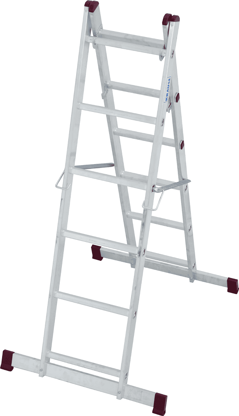 Krause Corda Leitergerüst 2 x 6 Sprossen 82015 - Einsatz als Stehleiter