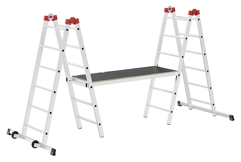 Hailo G60 Multifunktionsgerüst 9456507 - Verwendung als Arbeitsbühne