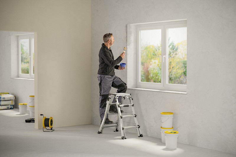 Hailo D100 TopLine Stufenstehleiter 8655107 - Anwendungsbeispiel