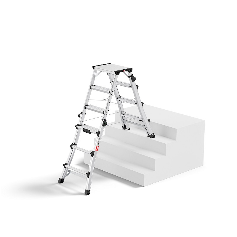 Hailo D100 TopLine Stufenstehleiter 8655107 - Verwendung auf treppen