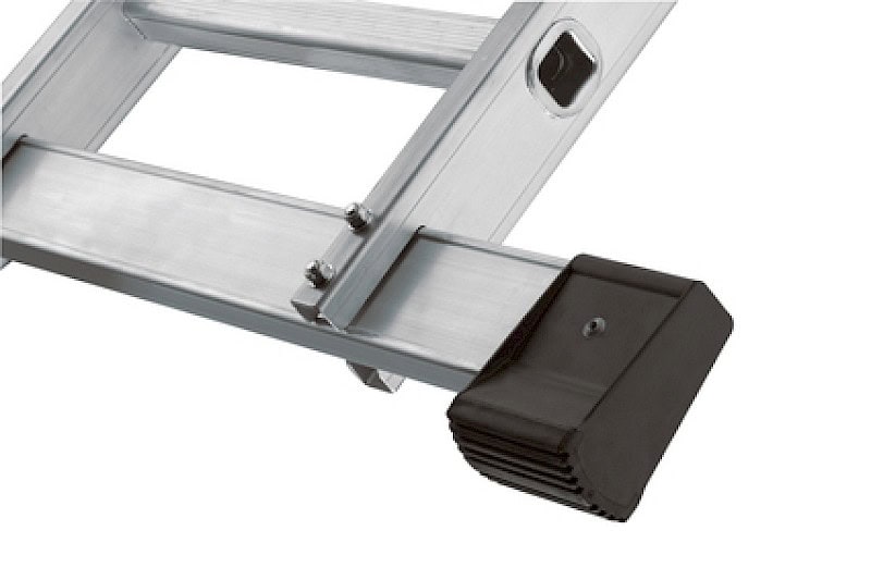 Hailo M60 Multifunktionsleiter 4 x 3 Sprossen 7412037 - Quertraverse mit rutschfesten Gummifüßen