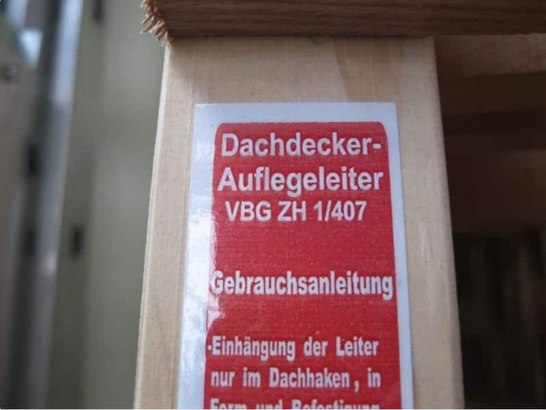 Holz-Dachleiter 3,00 m Detail
