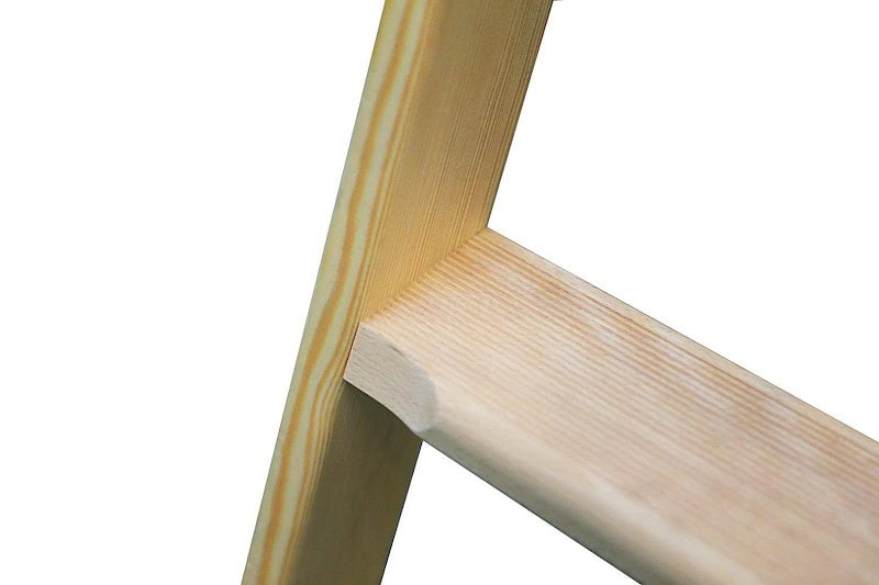 Layher Holz-Stufenstehleiter 1020 geriffelte Stufen