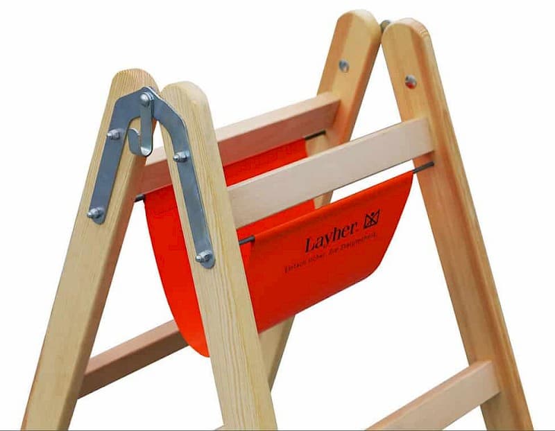 Layher Holz-Stufenstehleiter 1020 Werkzeugtasche