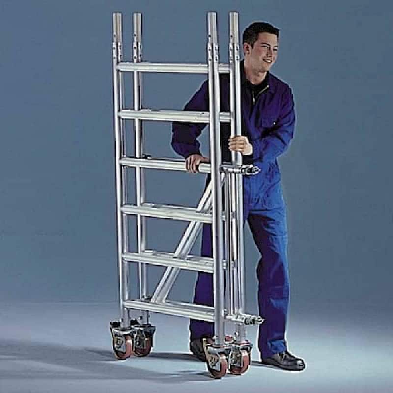 Layher Fahrgerüst Zifa - innovativer Faltmechanismus
