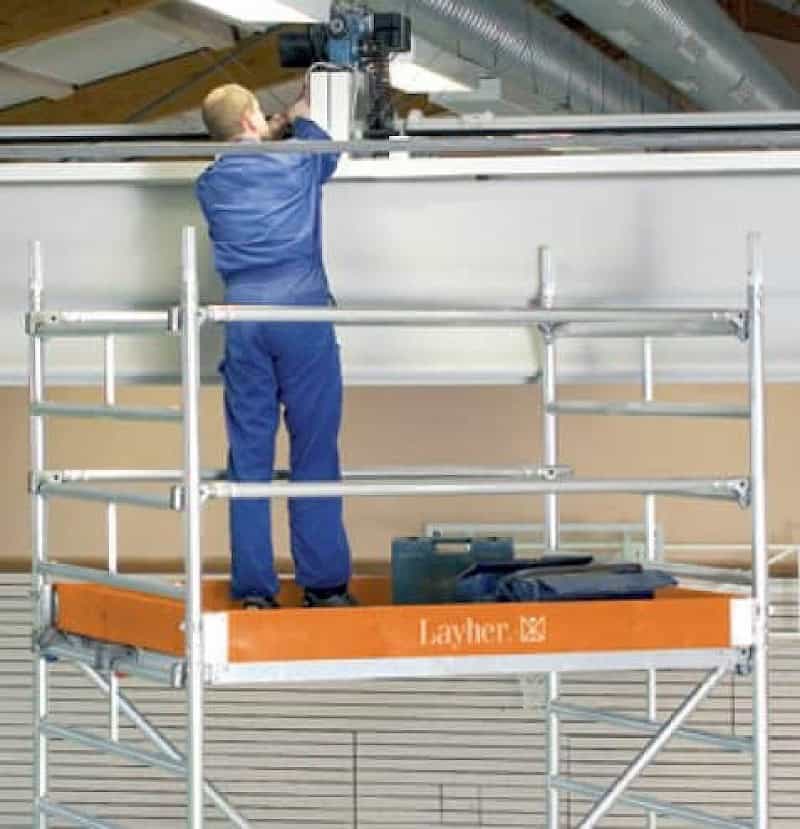 Layher Fahrgerüst Uni Kompakt - im Einsatz