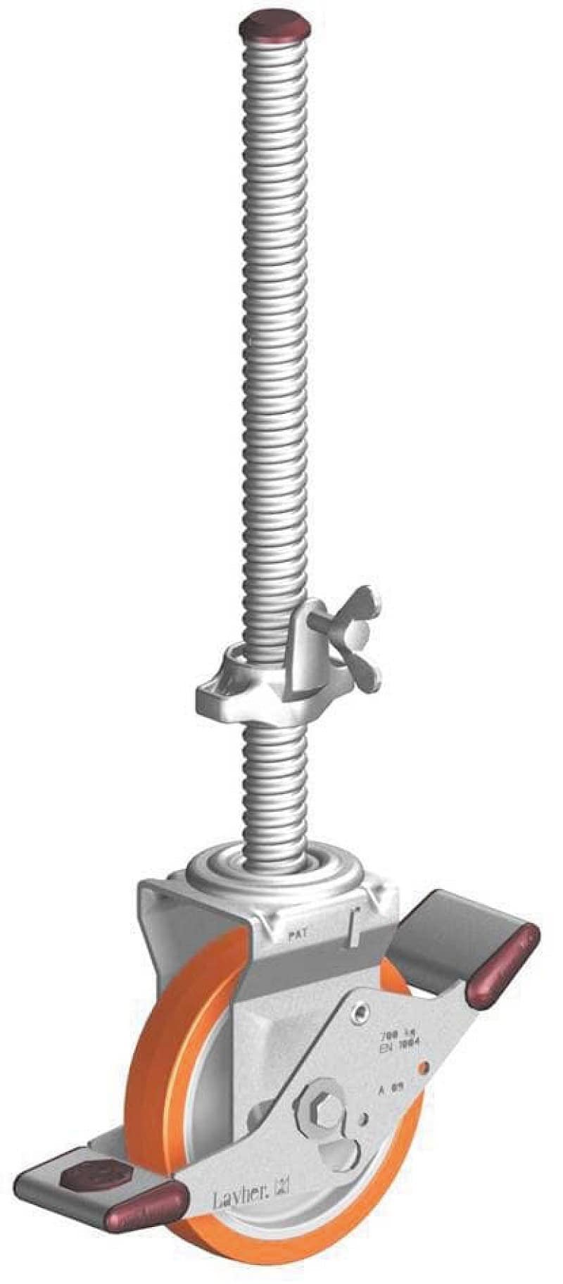 Layher Fahrgerüst Uni Standard P2 - robuste Lenkrollen