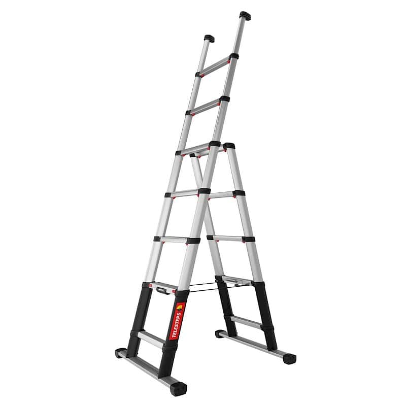 Telesteps Combi Line 6+2 Stufen - ausgeschoben als Stehleiter