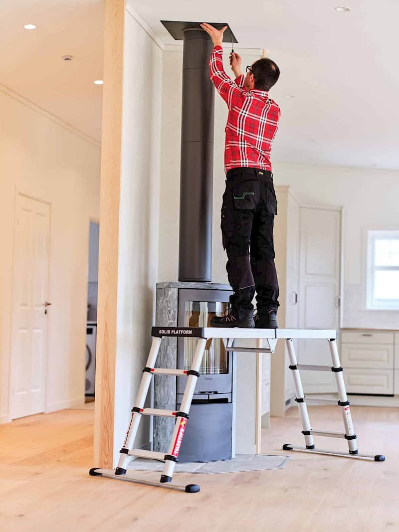 Telesteps Solid Line Plattform - im Einsatz 0,88 m Höhe