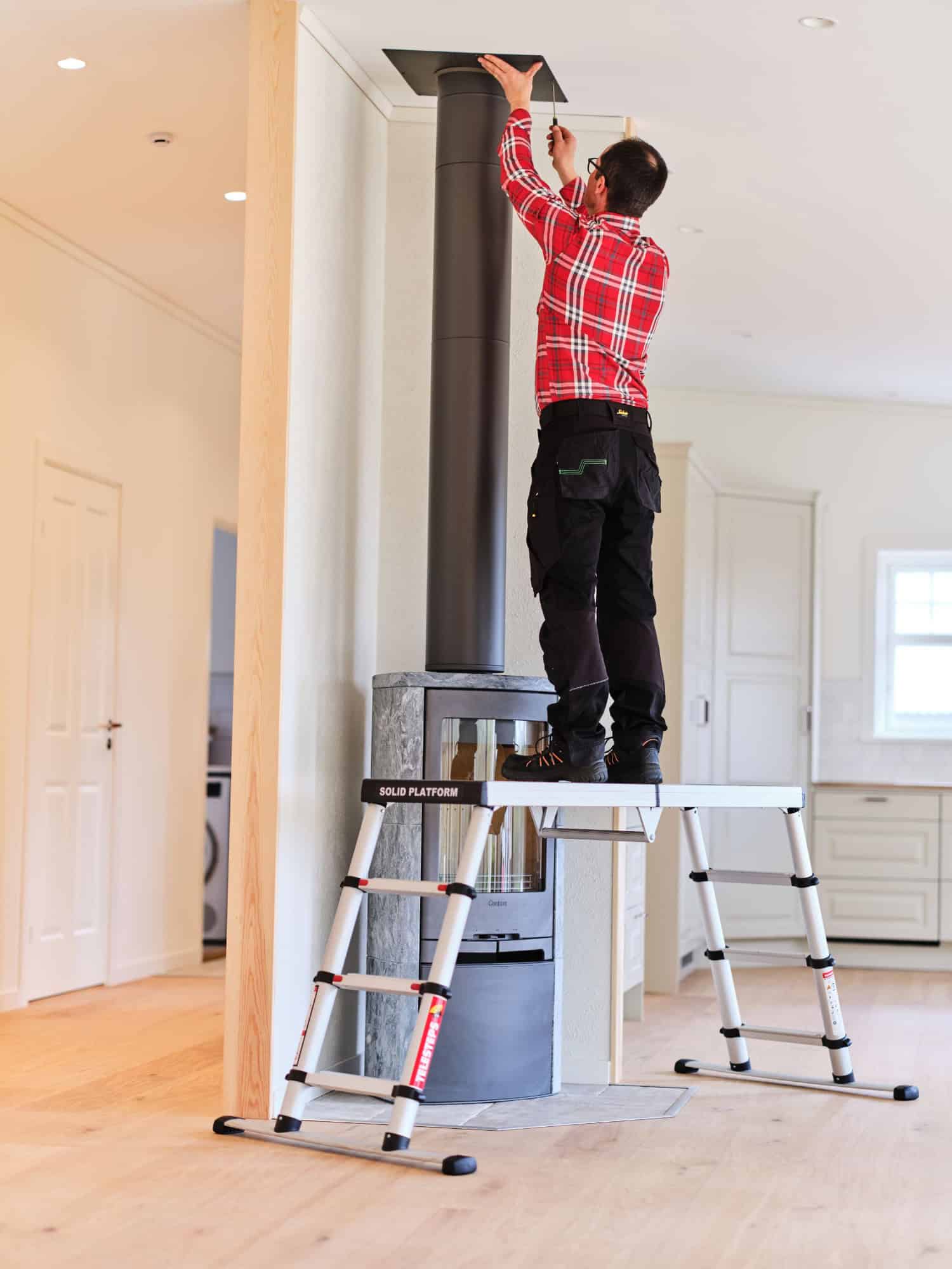 Telesteps Solid Line Plattform - im Einsatz 0,88 m Höhe