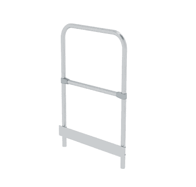 Geländer Stirnseite Munk Alu-Treppe mit Plattform 45° + 60°
