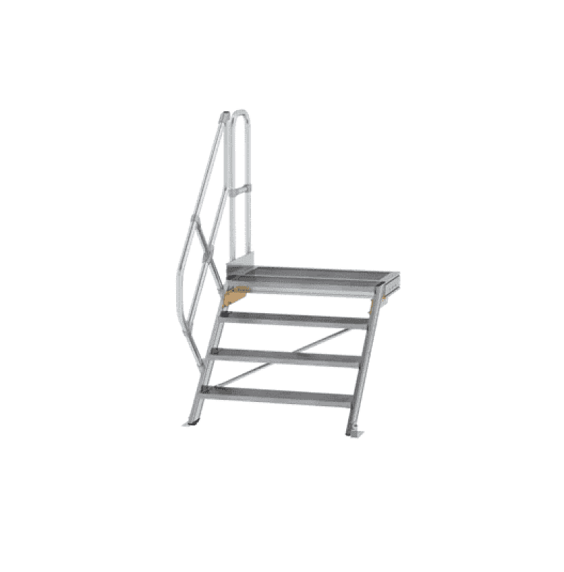 Munk Alu-Treppe 45° mit Plattform Stufenbreite 1000 mm - 4 Stufen 600464