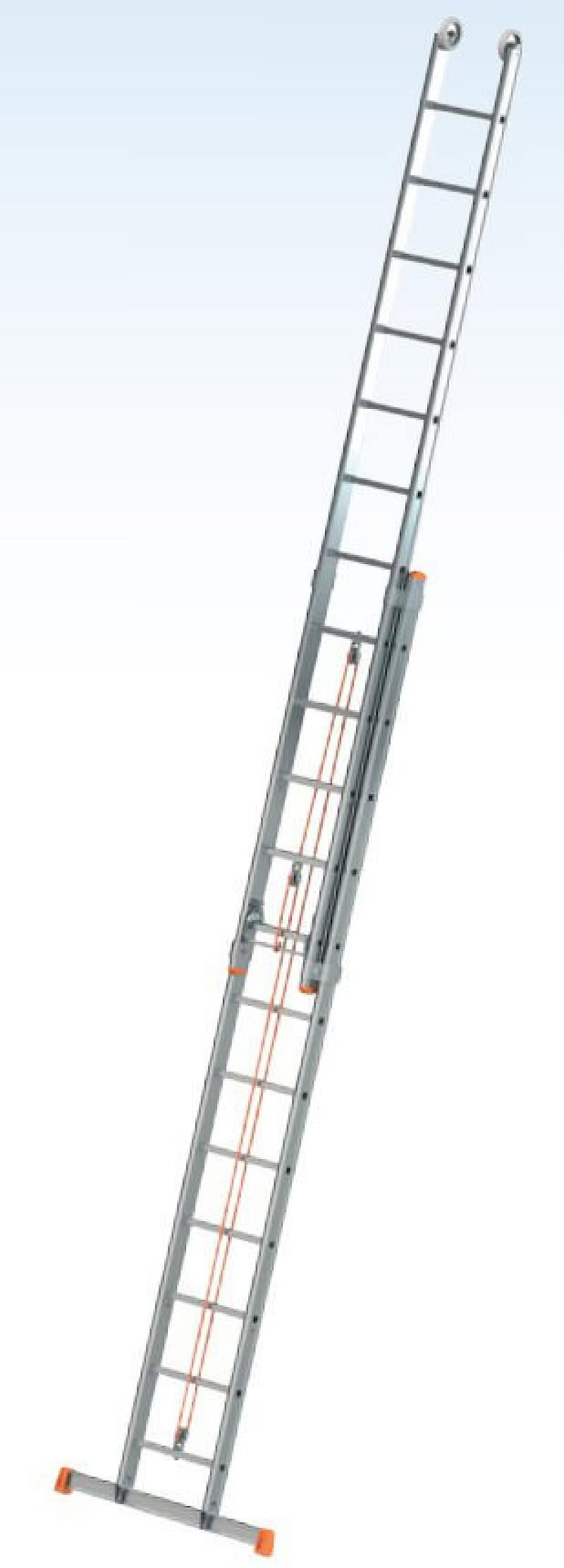Poeschco Seilzugleiter 2 x 12 Sprossen 143-12