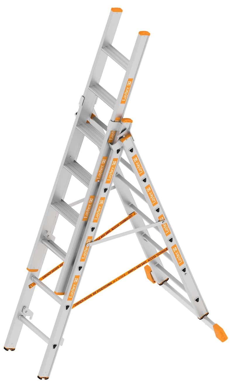 Layher Allzweckleiter 3 x 6 Sprossen 1041.006