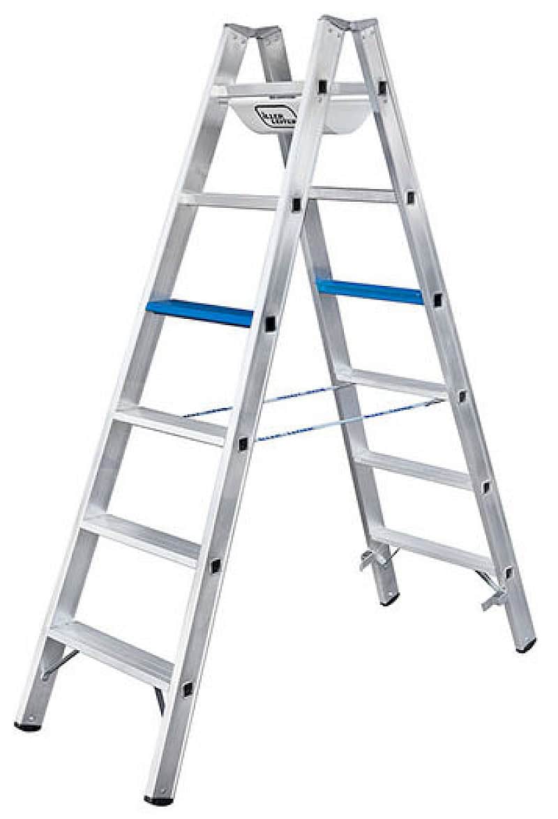 Iller Stufenstehleiter Ergo Plus 2 x4 Stufen 7104-7