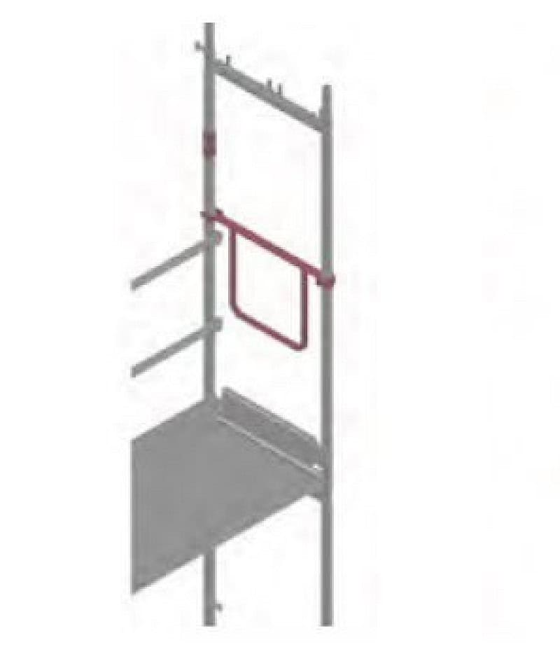 Doppelstirnseitengeländer 0,74 m Plettac SL 70 Einbau