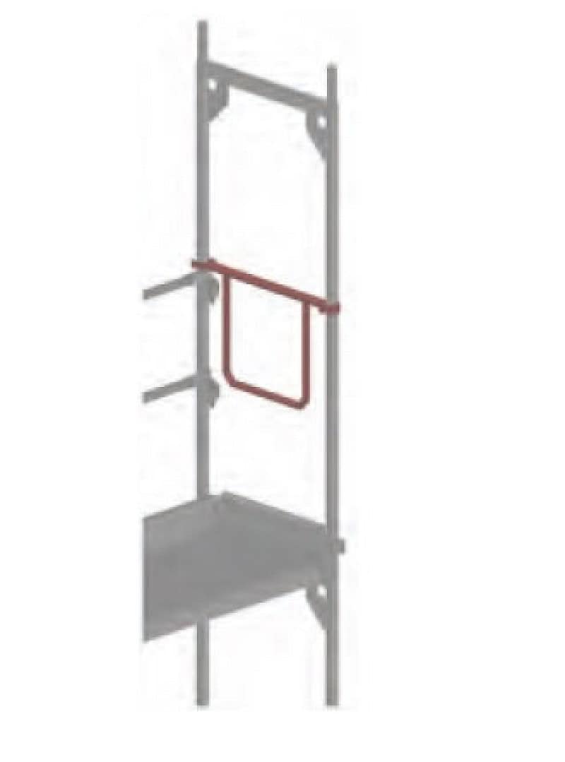 Doppelstirnseitengeländer Assco Quadro Einbau