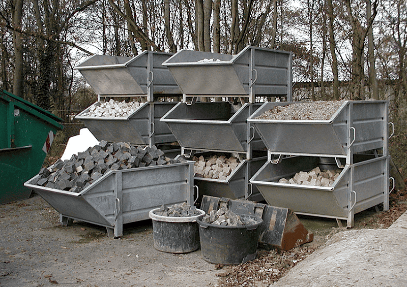 Layher Bautechnik Mehrzweck-Container Materialtrennung