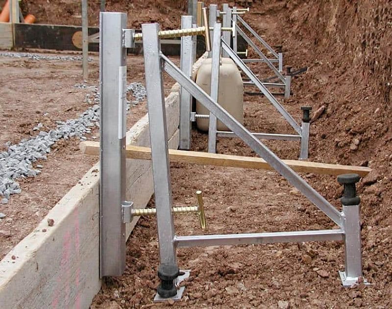 Layher Bautechnik Justierabschalstütze verzinkt Einsatzbeispiel